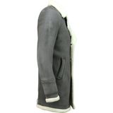 Imitatie Bontjas Lang - Lammy Coat - Grijs