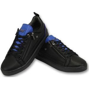 Heren Sneakers - Maximus Black Blue - CMS97 - Zwart/Blauw