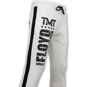 Exclusieve Joggingbroek Heren - Floyd Mayweather Sweatpants - Wit