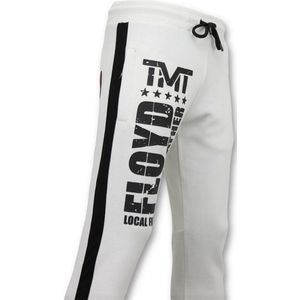 Exclusieve Joggingbroek Heren - Floyd Mayweather Sweatpants - Wit