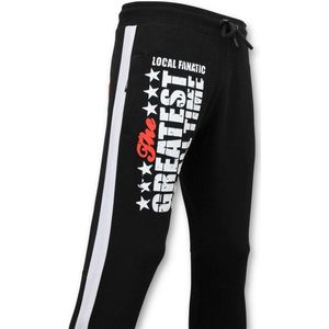 Exclusieve Sweatpants Mannen - Muhammad Ali Trainingsbroek - Zwart