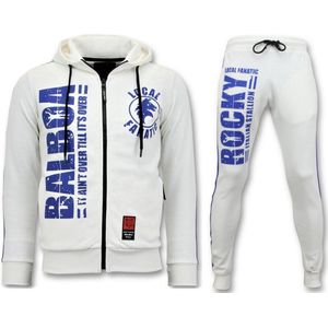 Local Fanatic - Rocky Balboa - Trainingspak - Wit - 60% Katoen 40% Polyester