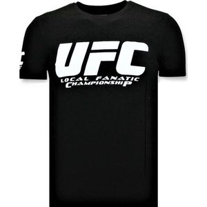 T-shirt Heren - UFC Championship Print - Zwart