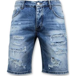 Korte Broek Heren - Ripped Short - 9073 - Blauw