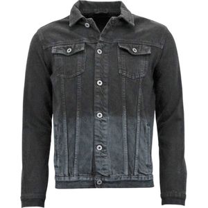 Enos - J-990 - Spijkerjack - Zwart - 100% Katoen