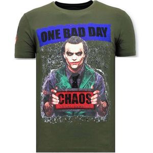 Heren T-shirt Exclusief - The Joker Man - Groen