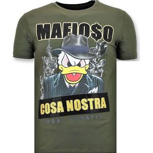 Luxe Heren T-shirt - Cosa Nostra Mafioso - Groen