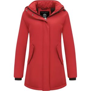 Dames Winterjas Parka - Slim Fit - Rood