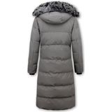 Matogla - Extra Lange Parka - Grijs - 100% Polyester