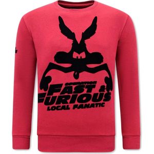 Heren Sweater - Fast and Furious - Bordeau