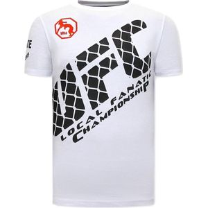T shirts Print Heren - UFC - Wit