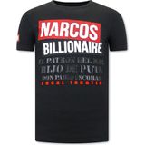Luxe Heren T-shirt - Joaquin Guzman El Chapo - Wit