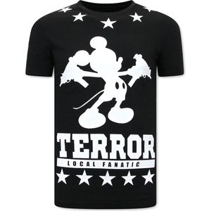Exclusief Mannen T-shirt - Terror Mouse - Zwart