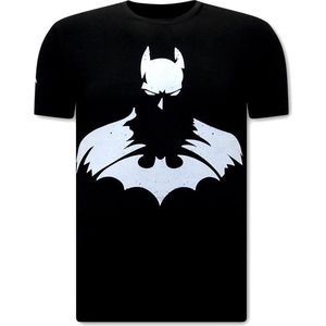 Stoere Shirts Heren - Batman Print - Zwart