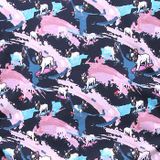 Tony Backer - Luxe Satijn Overhemd - Navy - Digitale Print