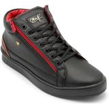 Heren Sneaker - Cesar Black Red- CMS98 - Zwart