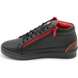 Heren Sneaker - Cesar Black Red- CMS98 - Zwart