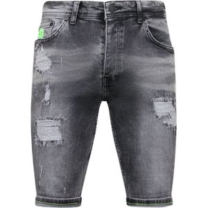 Gescheurde Korte Broek Heren - 1047 - Grijs
