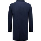 Enos - Korte Heren Winterjas - Gewatteerd - Blauw - Model 7015