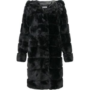 Gentile Bellini - Nep Bontjas - Zwart - Met Capuchon - Dames