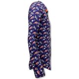 Gentile Bellini - Heren Overhemd - Bruin - Auto Print - Slim Fit