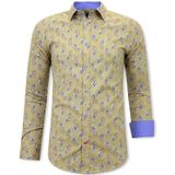 Gentile Bellini - Getailleerd Overhemd - Kleurrijk - Slim Fit - Lange Mouwen