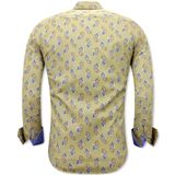 Gentile Bellini - Getailleerd Overhemd - Kleurrijk - Slim Fit - Lange Mouwen