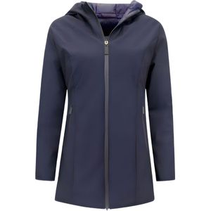 Gentile Bellini - Halflange Double Face Parka - Dames Winterjas - Blauw - 100% Polyester
