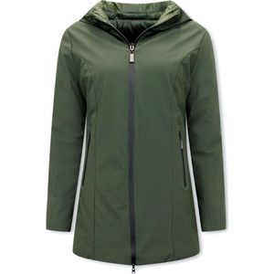 Gentile Bellini - Halflange Parka - Groen - 100% Polyester