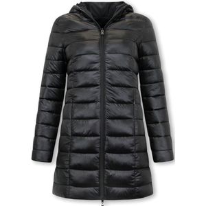 Gentile Bellini - Halflange Dames Jas - Zwart - 100% Polyester