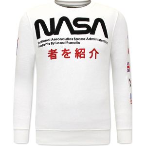 Heren Sweater - NASA International - Wit