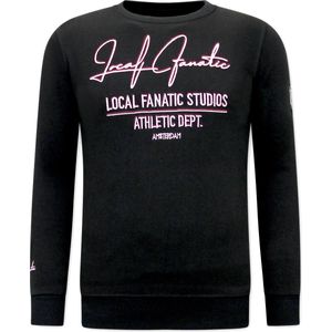 Heren Sweater - Athletic Dept. - Zwart / Rose