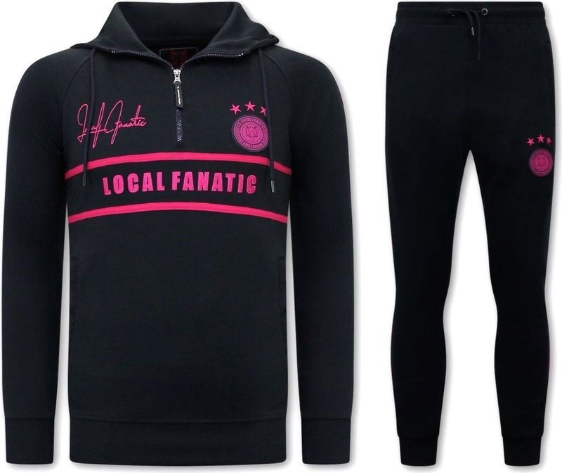 Local Fanatic - Double Line Signed - Trainingspak - Wit / Blauw