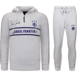 Local Fanatic - UFC Ultimate Championship - Joggingspak - Wit - Katoen/Polyester