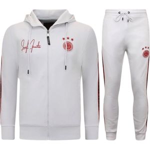 LF Amsterdam - Hooded Ribbon - Trainingspak - Zwart / Wit
