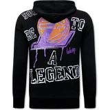Los Angeles Lakers Oversized Hoodie Heren - Zwart
