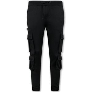 Joggingbroek Heren Sweatpants met zij Zaken - Zwart