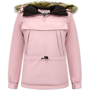 Matogla - Anorak - Winterjas - Pink - Bontkraag