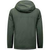 Heren Anorak Winterjas met Bontkraag - Groen