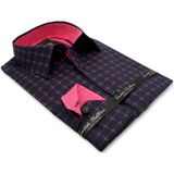 Gentile Bellini - Slim Fit Overhemd - Navy - Business Overhemden Heren