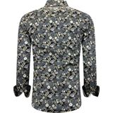 Gentile Bellini - Slim Fit - Heren Overhemd - Grijs - Lange Mouwen