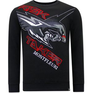 Tony Backer Sweater met print eagle head