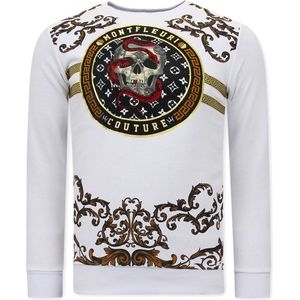 Tony Backer Sweater met print snake skull