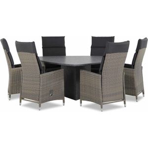 Garden Collections Madera/Graniet triangel 170 cm dining tuinset 7-delig