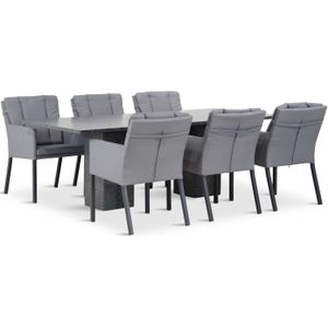 Lifestyle Parma/Graniet 220 cm dining tuinset 7-delig