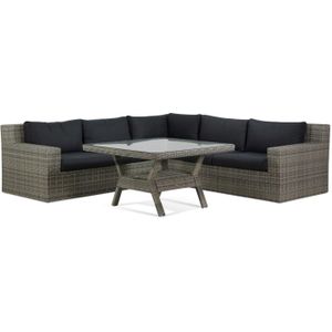 Garden Collections Amico/Napoli 123 cm dining loungeset 4-delig