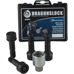 Dragonslock Velgenslot - Wielslot Set Mercedes E klasse vanaf 2016 - Verzinkt - Zwart Gecoat - Beste Keus