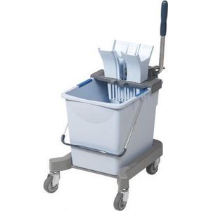 Vileda Ultramax Turbo XL Dweilmop complete set, XL vloerwisser met telescoopsteel en microvezelovertrek, emmer met powercentrifuge en pedaal, hygiënisch zonder bukken, voor grote harde vloeren