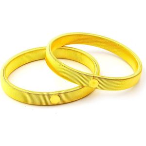 1 paar goudkleurige mouwophouders sleeve holders - S 17 cm