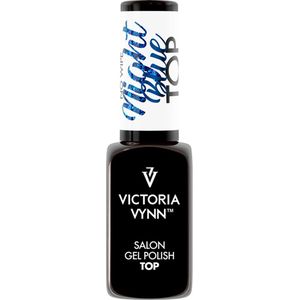 Victoria Vynn – Top Coat Night Blue No Wipe 8ml - blauwe glitter topcoat - flakes - gellak - gelpolish - gel - lak - polish - gelnagels - acrylnagels - polygel - nagels - manicure - nagelverzorging - nagelstyliste - uv / led - nagelstylist - callance